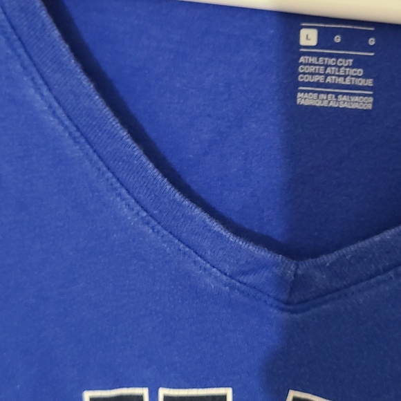 Duke University Nike Women's Blue V-Neck Tee Large - Picture 3 of 4